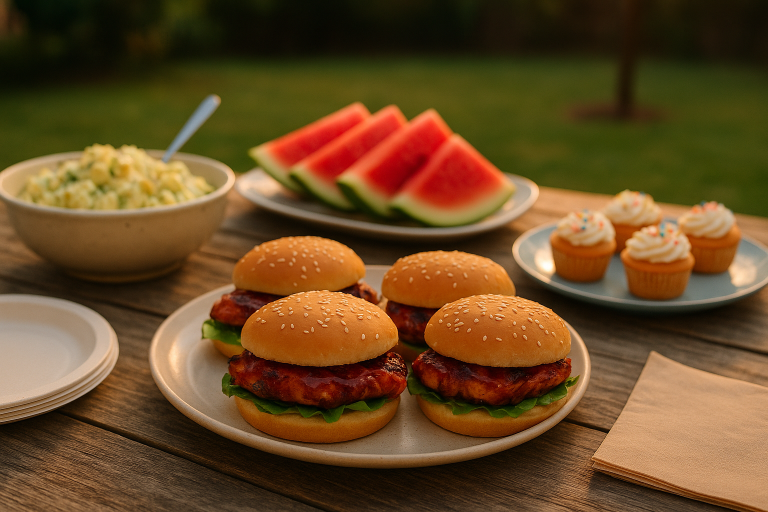 Budget 4th of July Cookout Menu for 8 Under $45