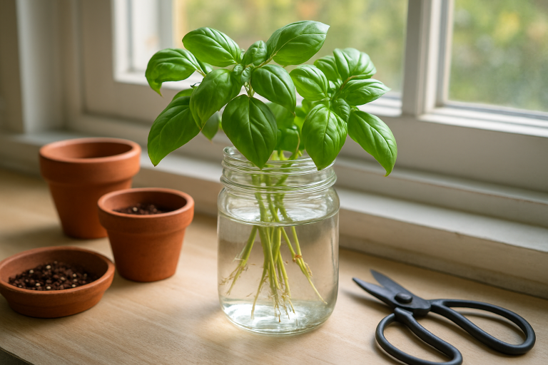 How to Propagate Basil from Cuttings in Water