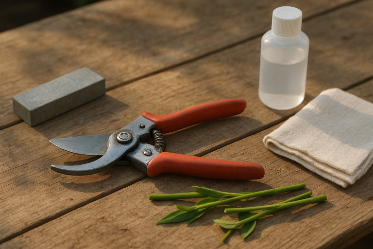 How to Clean and Sharpen Garden Pruners