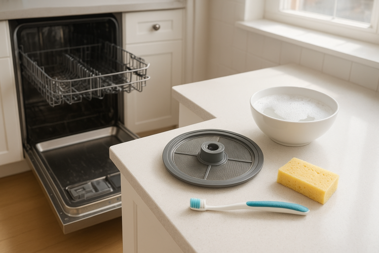 How to Clean a Dishwasher Filter the Right Way