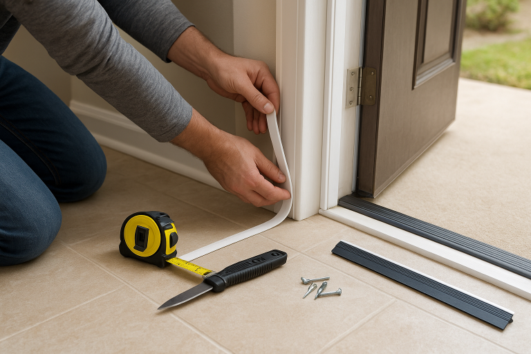 How to Weatherstrip a Door to Stop Drafts
