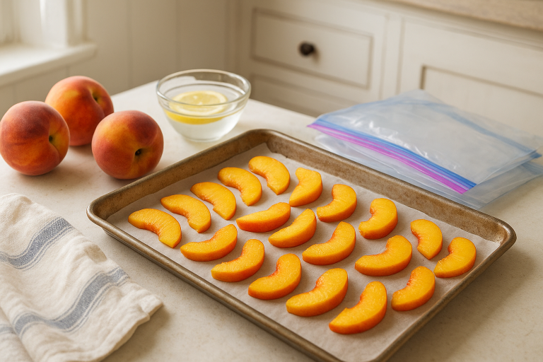 How to Freeze Peaches Without Them Turning Brown
