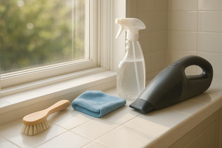 How to Clean Window Tracks Without Making a Muddy Mess