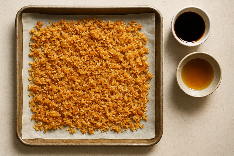 How to Make Crispy Rice in the Oven