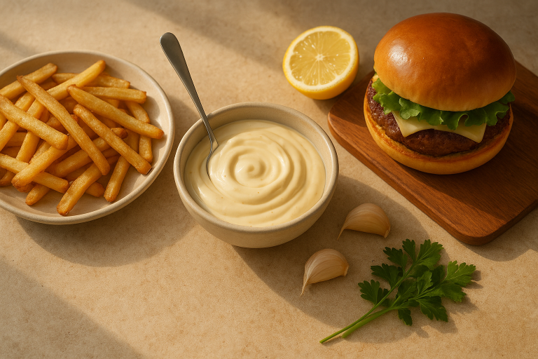 Easy Garlic Aioli Recipe for Fries, Burgers, and More