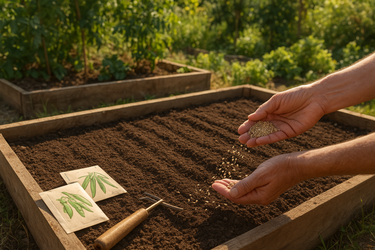 How to Plant a Fall Cover Crop in Raised Beds