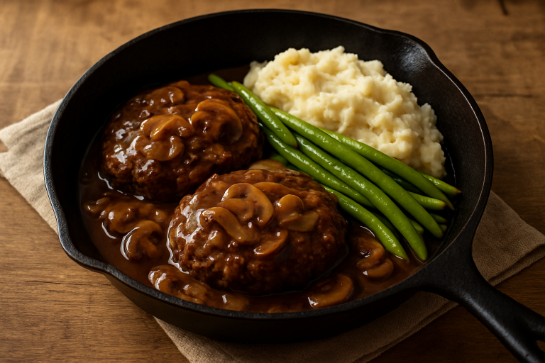 Salisbury Steak with Mushroom Gravy for Weeknights