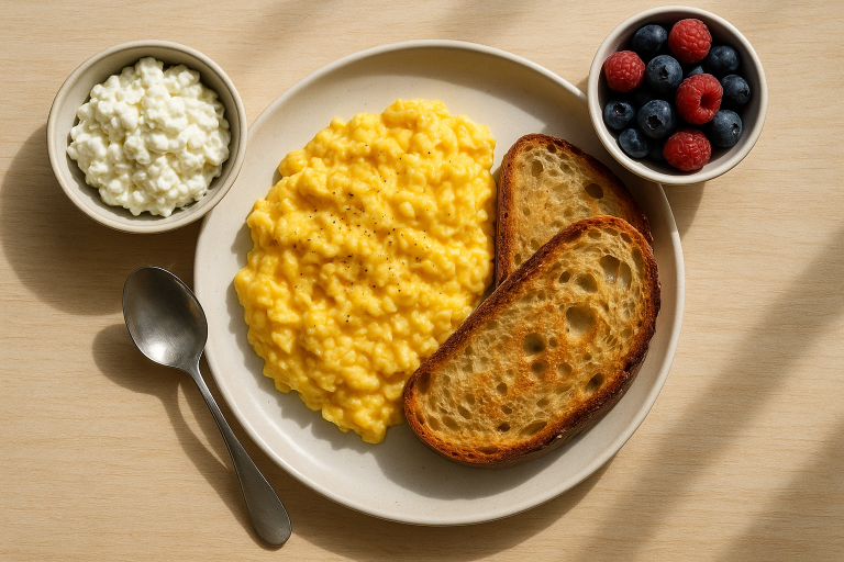 Cottage Cheese Scrambled Eggs: Creamy 4-Ingredient Breakfast