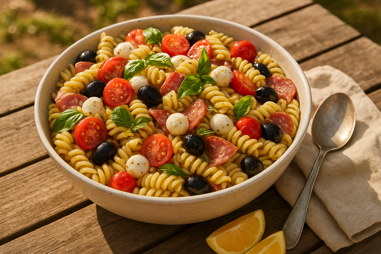 Italian Pasta Salad for Summer Potlucks and Meal Prep