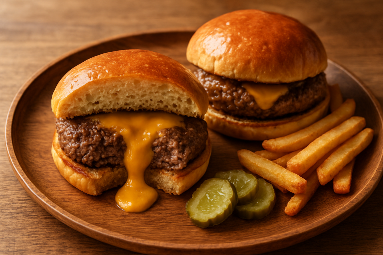 Juicy Lucy Stuffed Burgers: Easy Cheesy Skillet Recipe