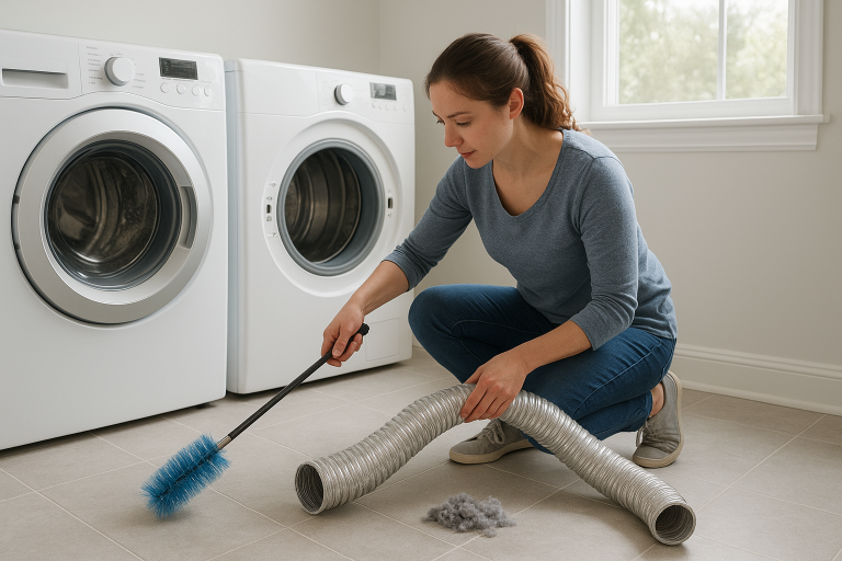 How to Clean a Dryer Vent from Inside and Outside
