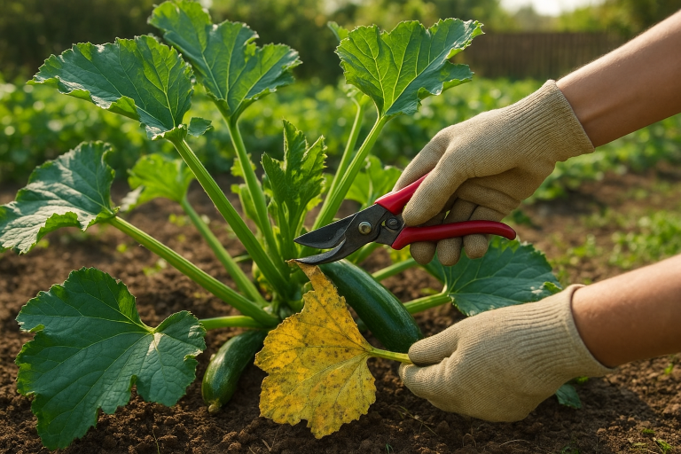 How to Prune Zucchini Leaves Without Hurting the Plant