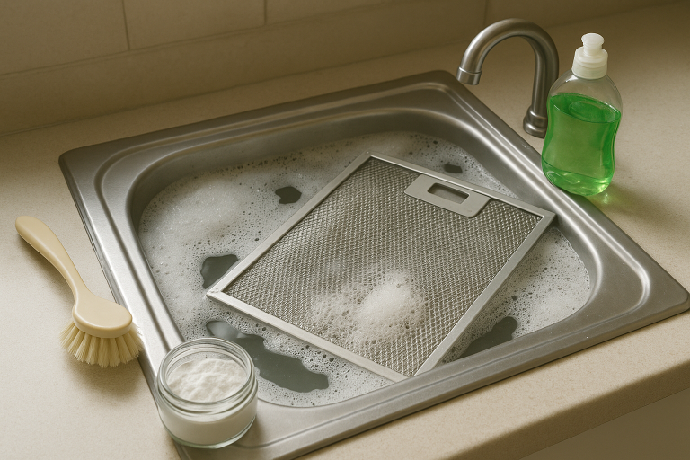 How to Clean a Range Hood Filter Without the Mess