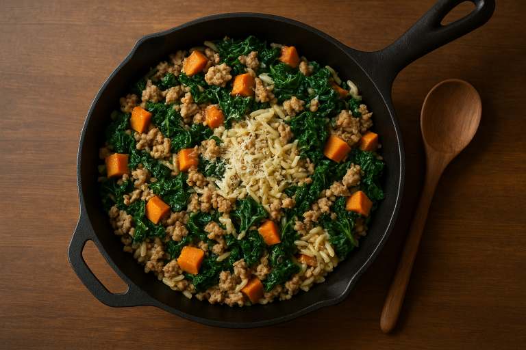 One-Pan Ground Turkey Sweet Potato Skillet Dinner