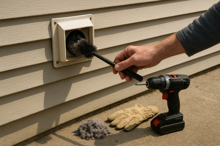 How to Clean a Dryer Vent from Outside