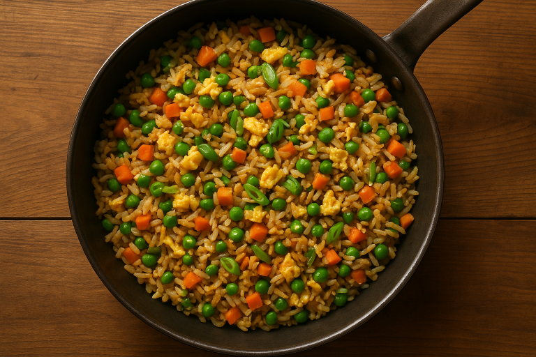 Easy Vegetable Fried Rice with Leftover Rice