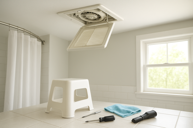 How to Clean a Bathroom Exhaust Fan the Safe Way