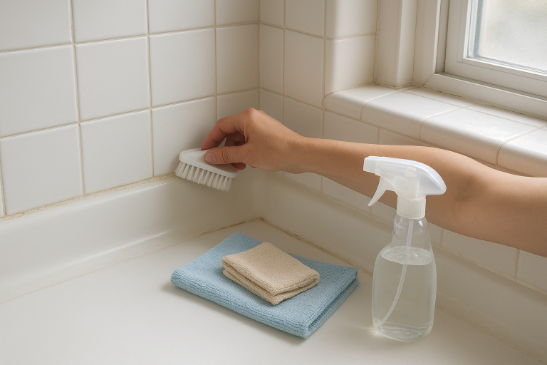 How to Clean Moldy Shower Caulk Without Replacing It
