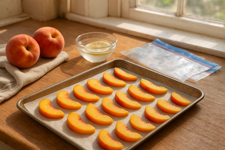 How to Freeze Peaches Without Them Turning Brown