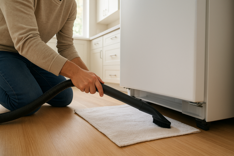 How to Clean Under a Refrigerator Without Damage