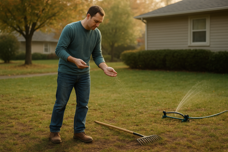 How to Overseed a Patchy Lawn in Early Fall