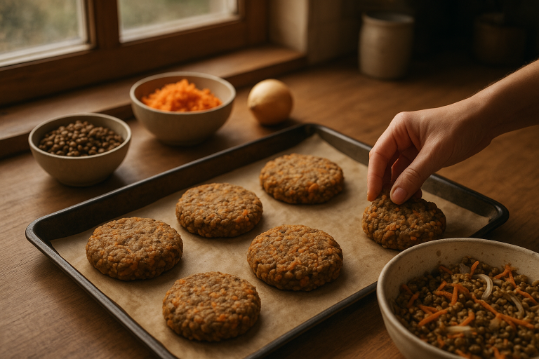 Easy Lentil Burgers That Actually Hold Together