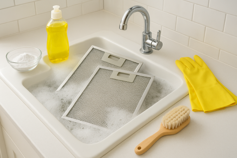 How to Clean Range Hood Filters Without Scrubbing