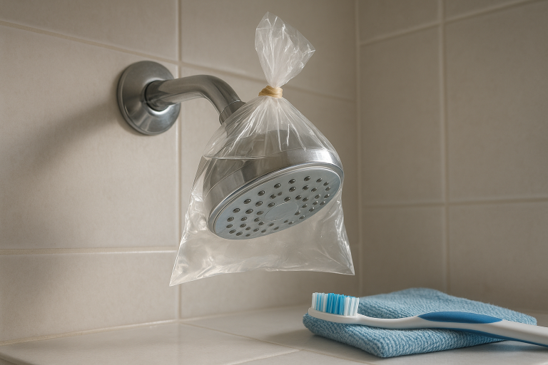 How to Clean a Showerhead Without Removing It