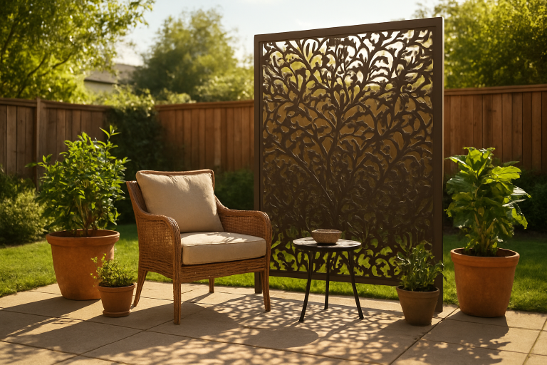How to Use a Garden Privacy Screen for Shade and Style