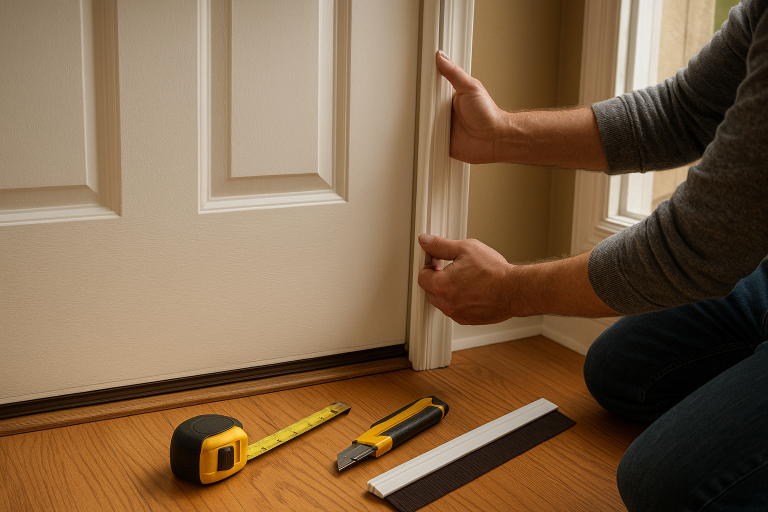 How to Weatherstrip a Drafty Door Before Winter