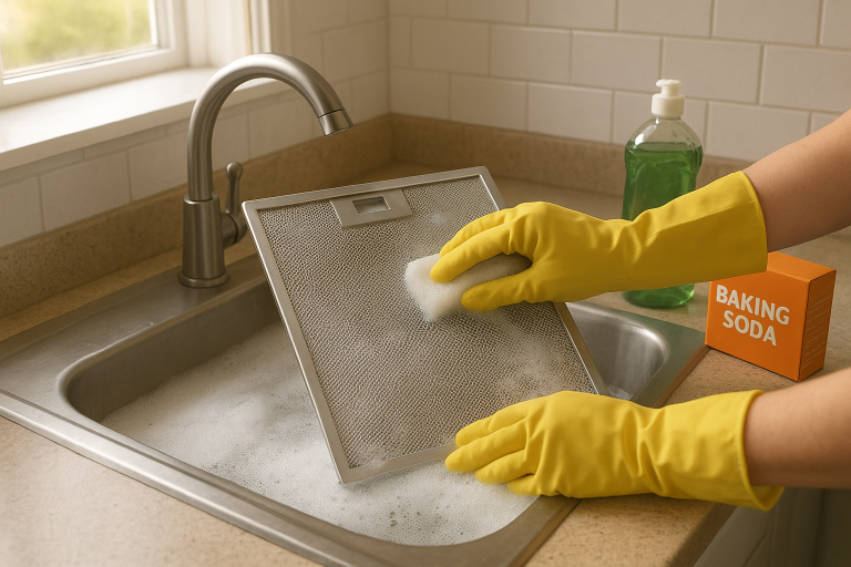 How to Clean a Range Hood Filter Without the Mess