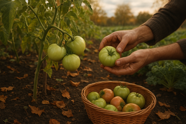 How to Ripen Green Tomatoes Before the First Frost