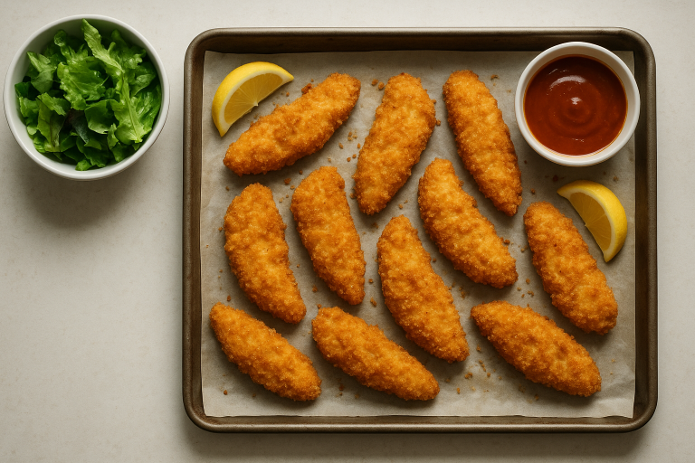 Crispy Baked Chicken Tenders with Panko Crust