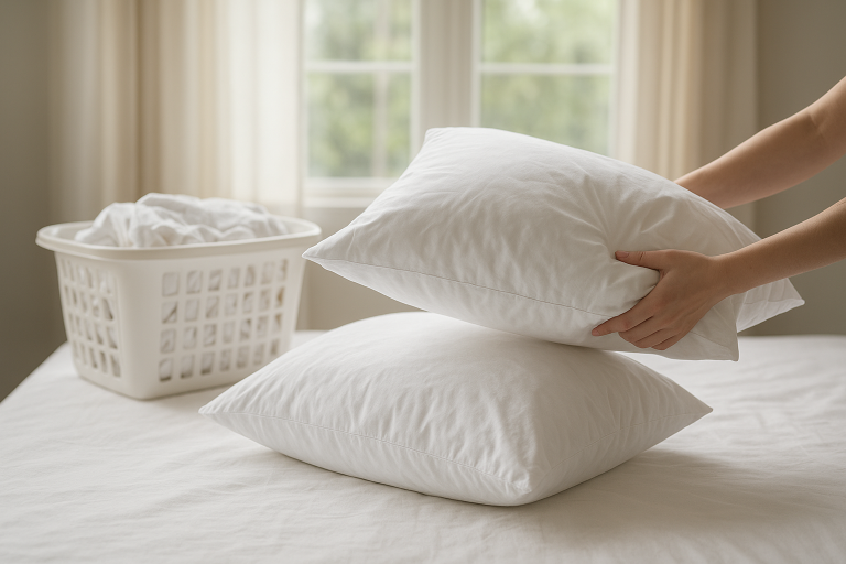 How to Wash Bed Pillows Without Making Them Lumpy