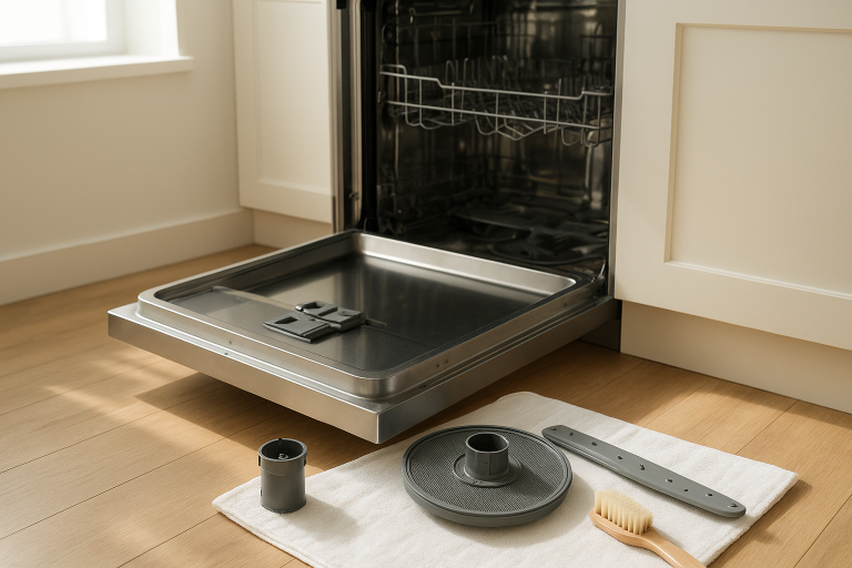 How to Clean a Dishwasher Filter and Spray Arms
